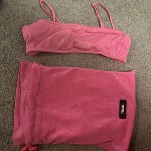 Triangl bikini top and bag
